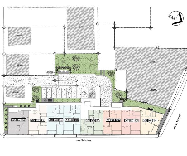 plan schéma du 50 rue nicholson