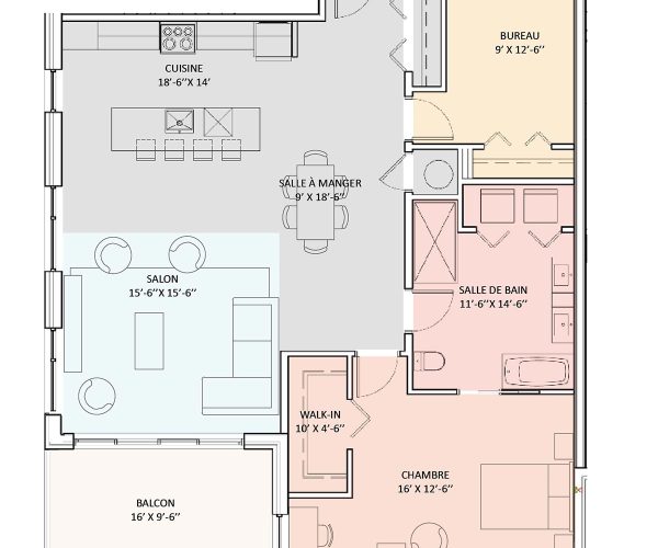plan schéma du 50 rue nicholson