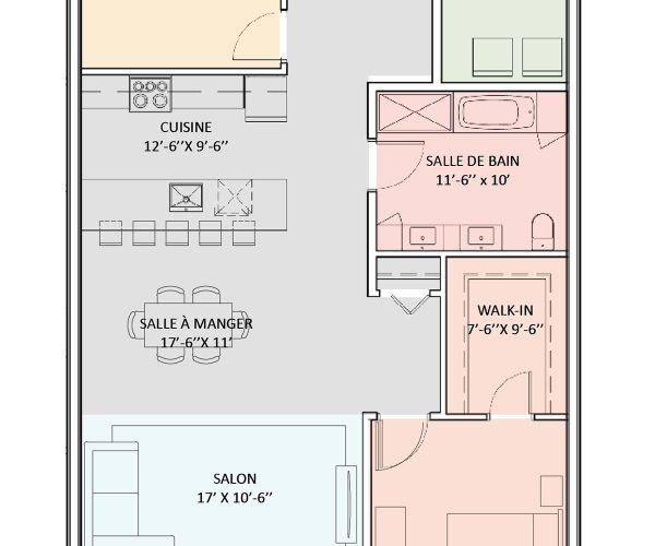plan schéma du 50 rue nicholson