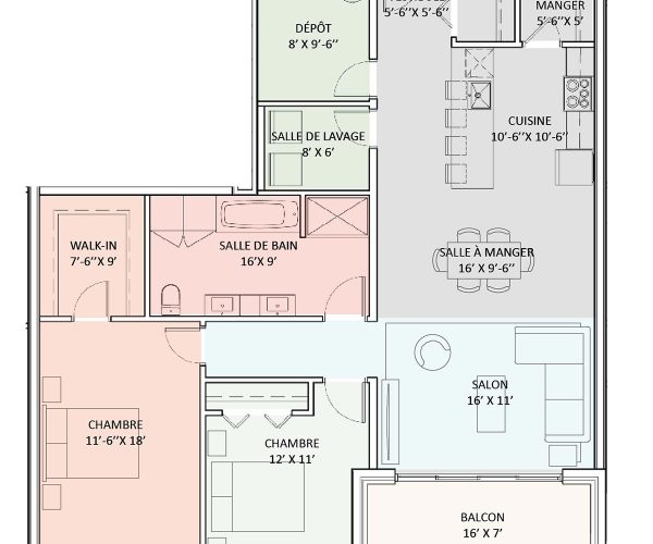 plan schéma du 50 rue nicholson