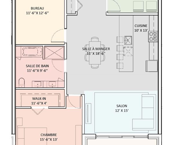 plan schéma du 50 rue nicholson