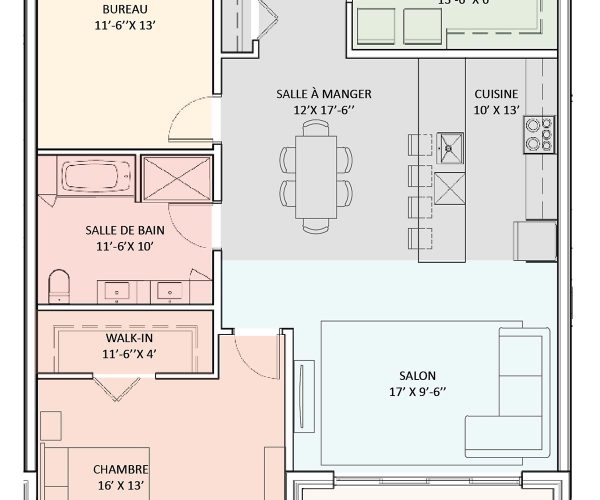 plan schéma du 50 rue nicholson